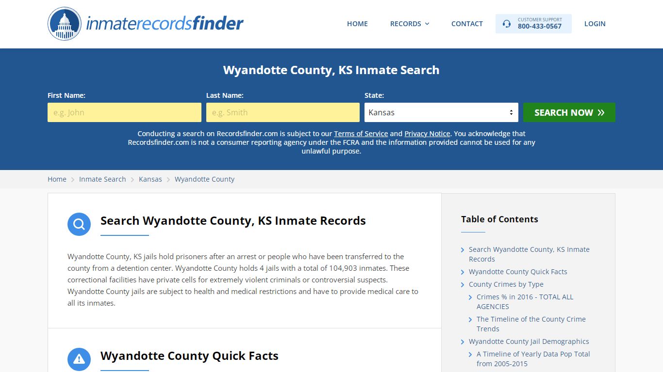 Wyandotte County, KS Inmate Lookup & Jail Records Online